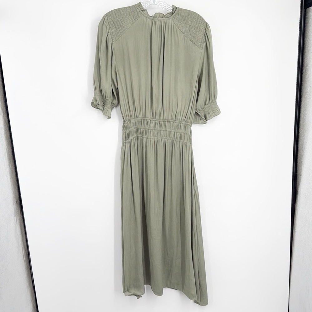 Anthropologie Current Air Sage Green Midi Dress - Picture 9 of 13